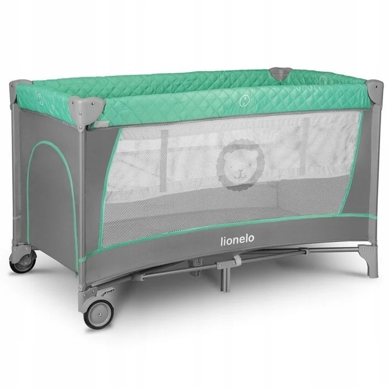 Patut pliant Lionelo Flower Turcoaz 120x60 cm [6]