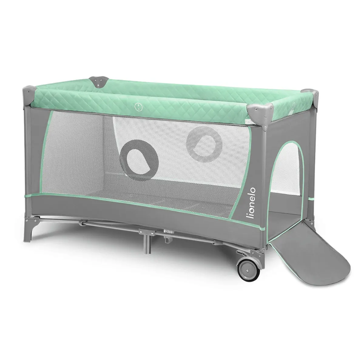 Patut pliant Lionelo Flower Turcoaz 120x60 cm [6]