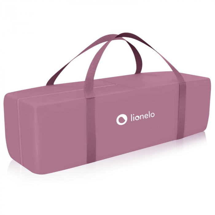 Patut pliant, Lionelo, Stefi Plus, Cu doua nivele, 120 x 60 cm, Roz [13]