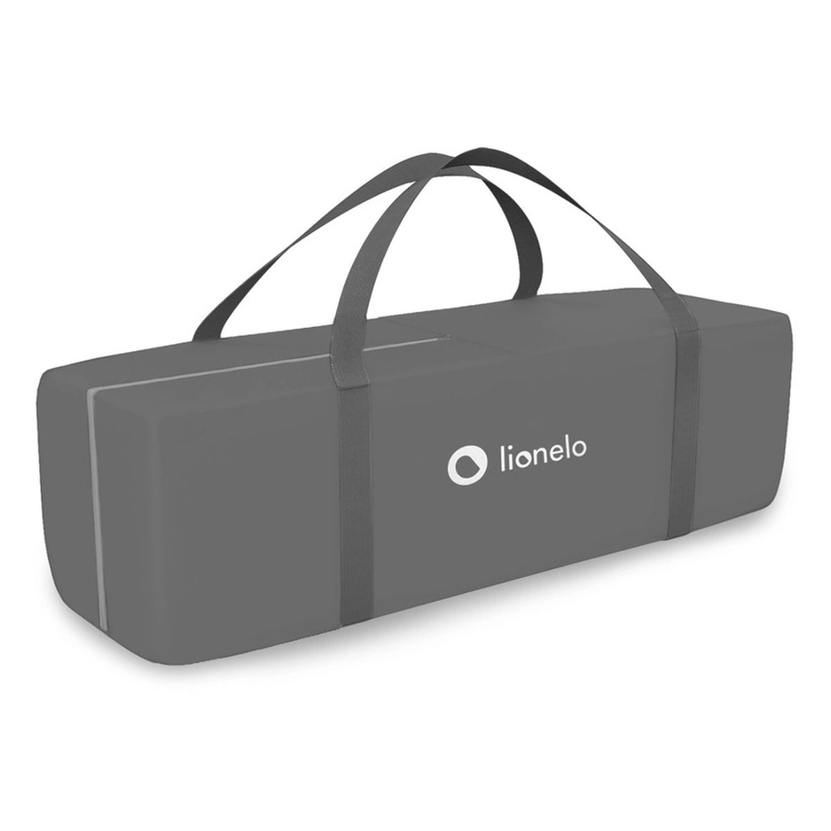 Patut pliant, Lionelo, Stefi Plus, Cu doua nivele, Cu intrare laterala cu fermoar, 2 roti, 120 x 60 cm, Gri/ Multicolor [11]