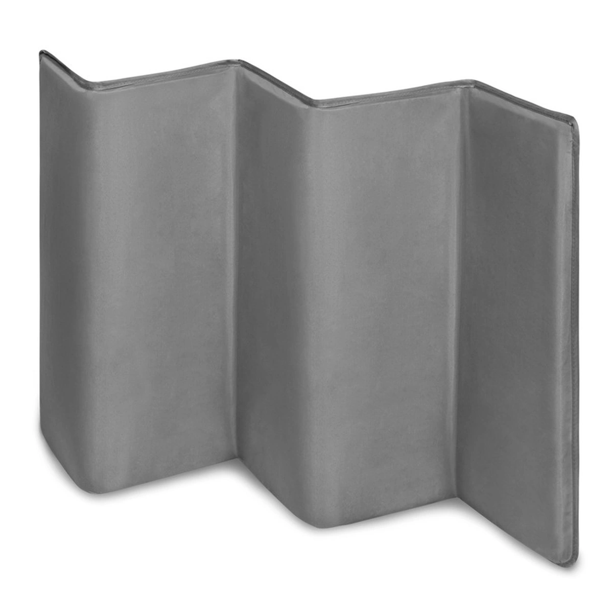 Patut pliant, Lionelo, Stefi Plus, Cu doua nivele, Cu intrare laterala cu fermoar, 2 roti, 120 x 60 cm, Gri/ Multicolor [10]