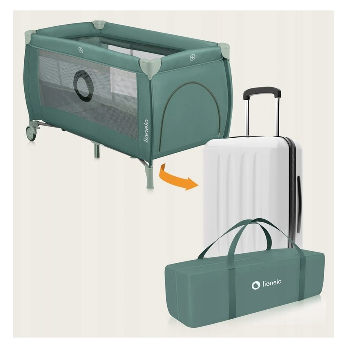 Patut pliant, Lionelo, Stefi Plus Verde Olive [14]