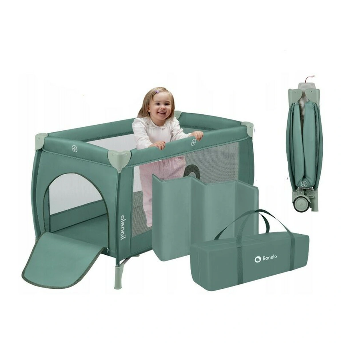 Patut pliant, Lionelo, Stefi Plus Verde Olive [4]