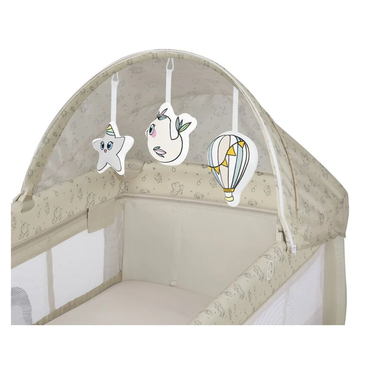 Patut pliant Lionelo Sven Plus Beige Latte 120x60 cm [19]