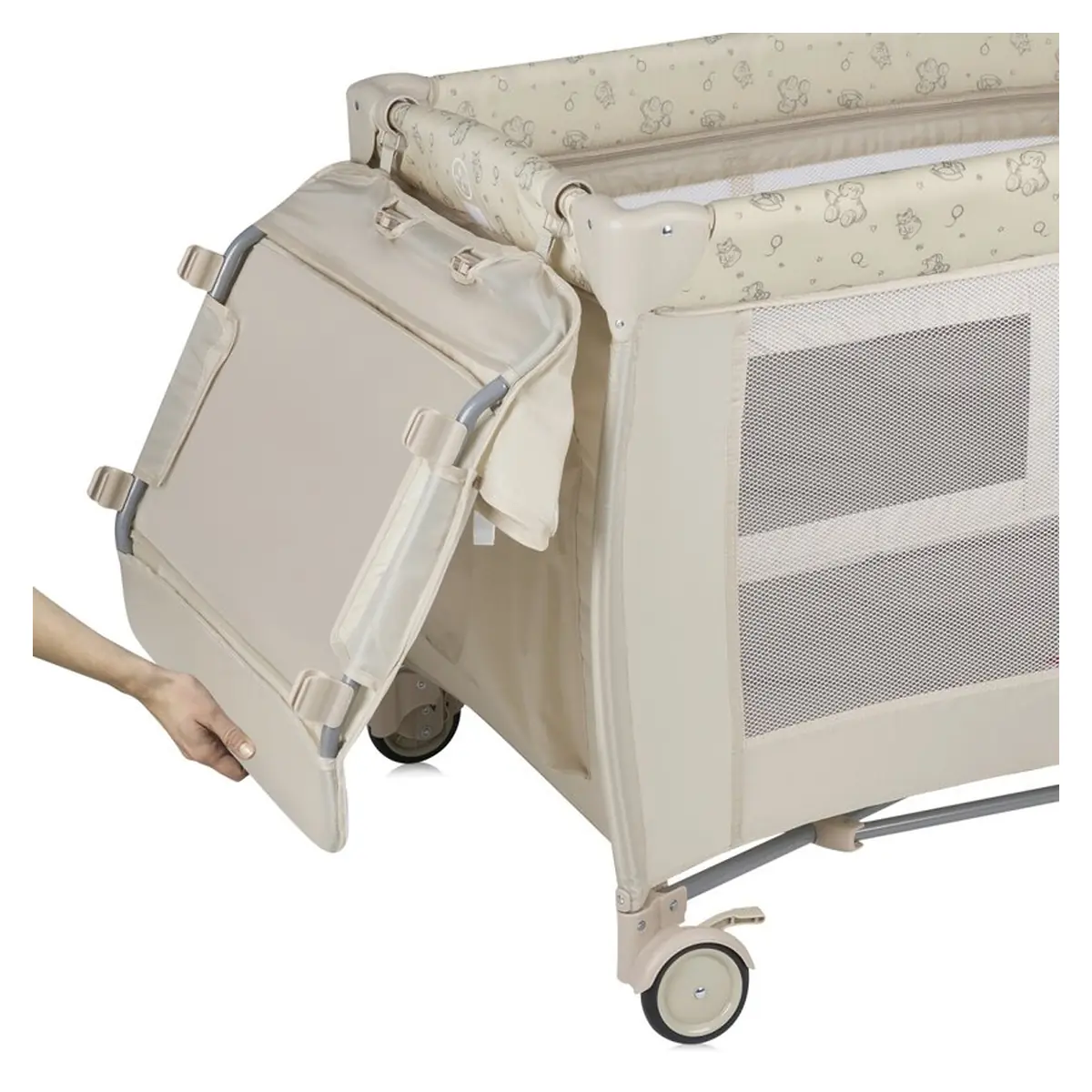 Patut pliant Lionelo Sven Plus Beige Latte 120x60 cm [17]