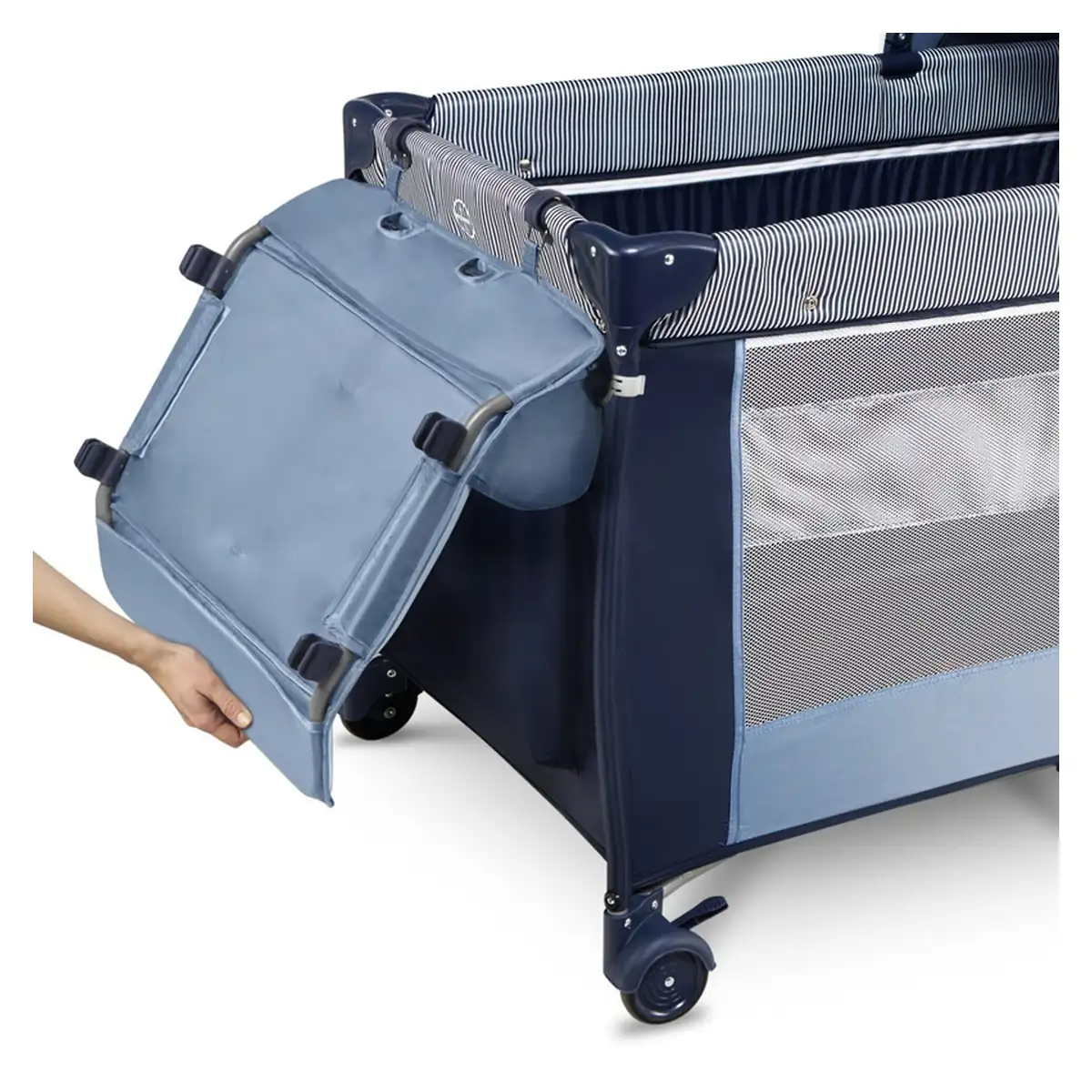 Patut pliant Lionelo Sven Plus Blue Navy 120x60 cm [6]