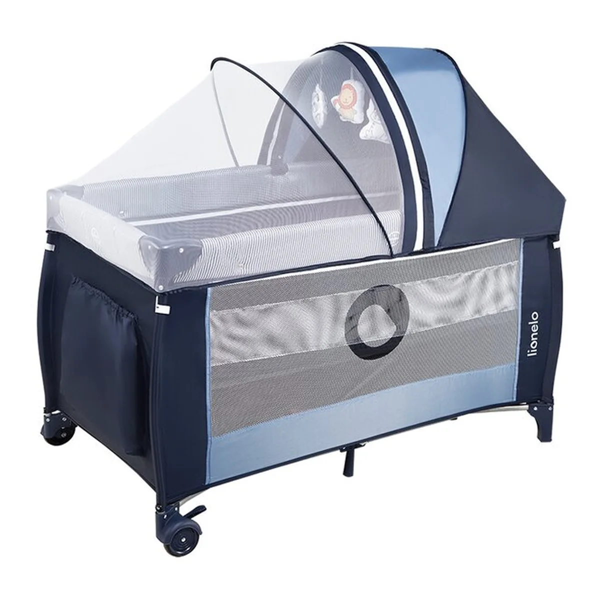 Patut pliant Lionelo Sven Plus Blue Navy 120x60 cm [11]