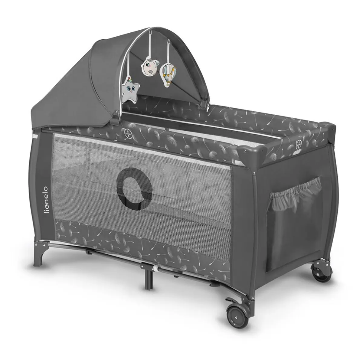 Patut pliant Lionelo Sven Plus Grey Concrete 120x60 cm [7]