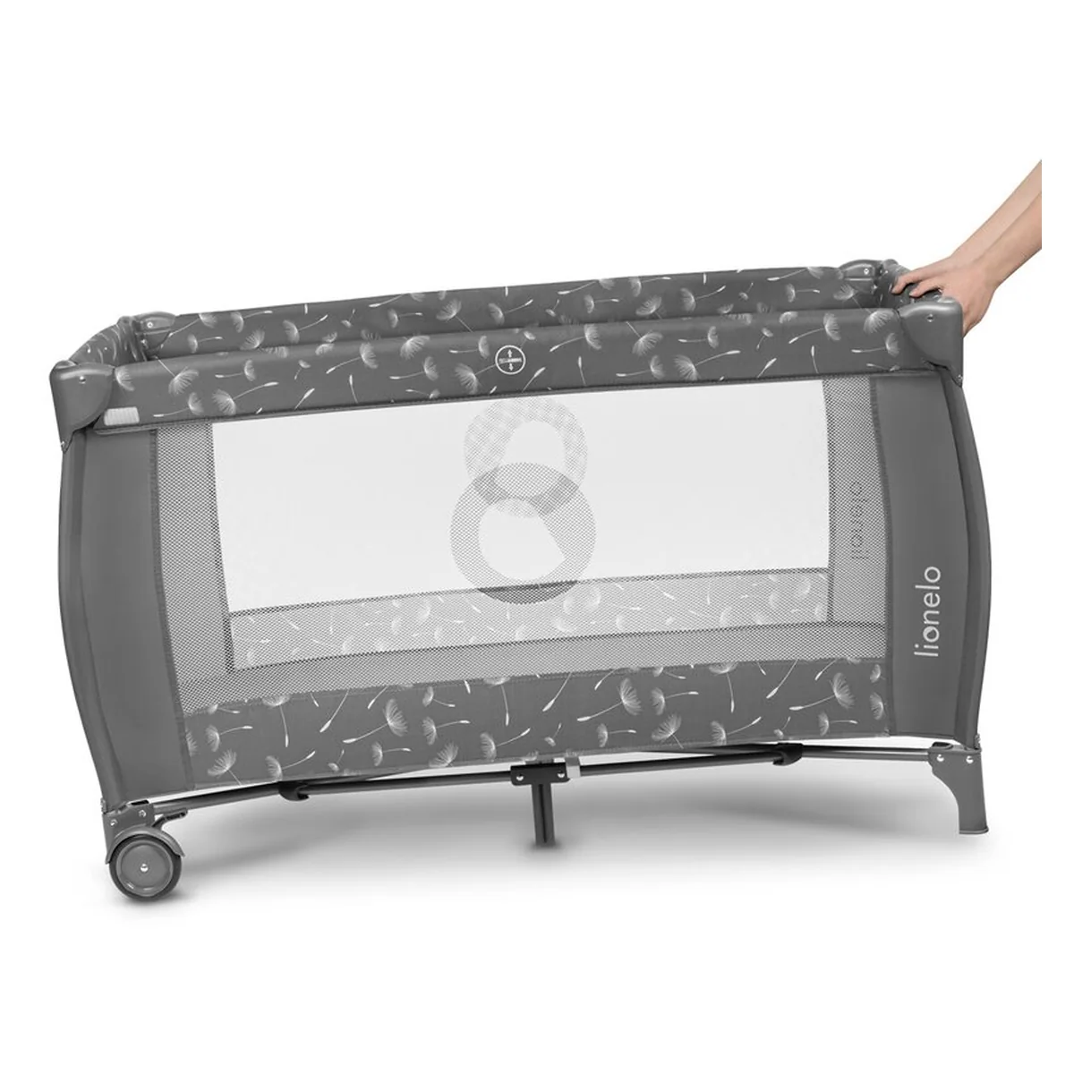 Patut pliant Lionelo Sven Plus Grey Concrete 120x60 cm [11]