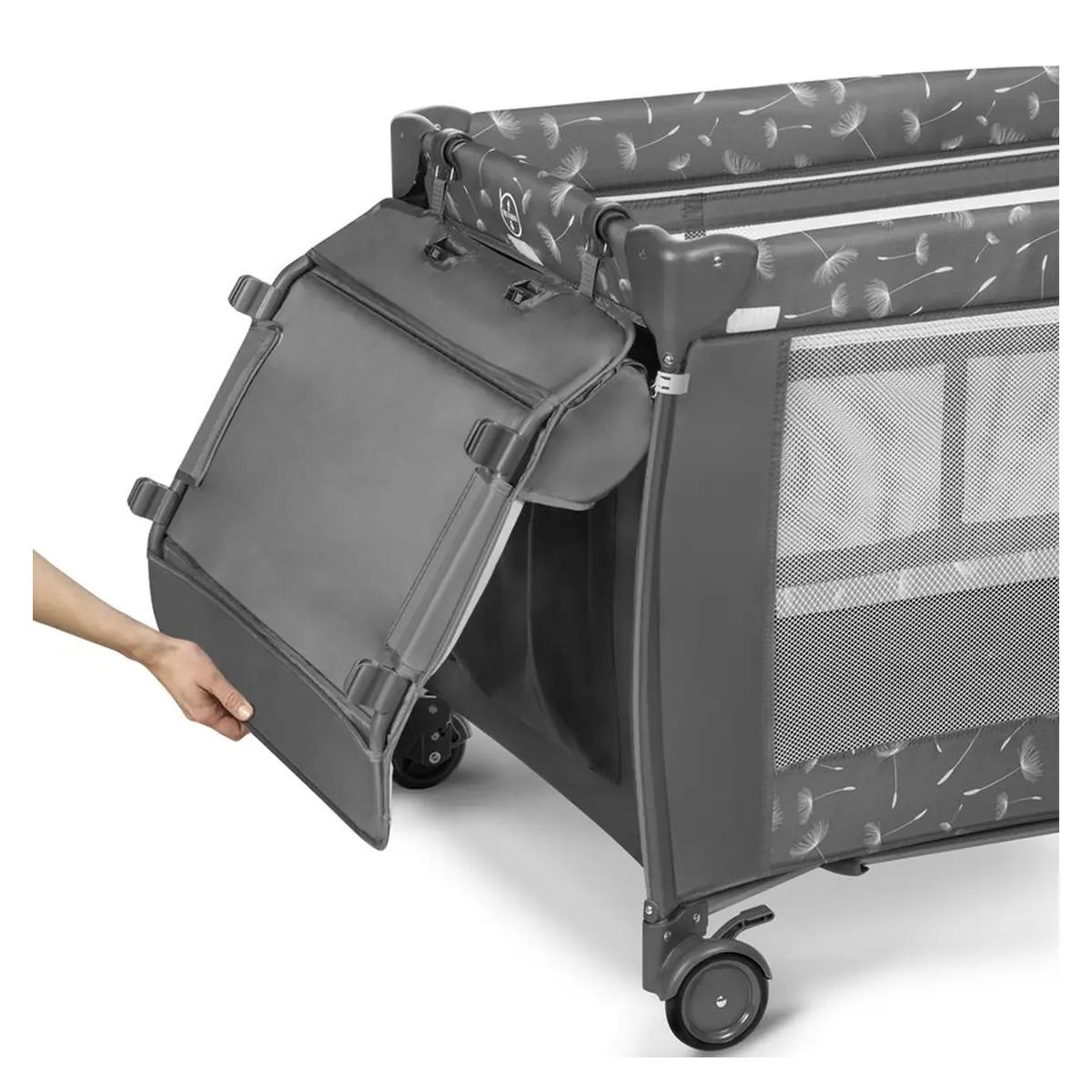 Patut pliant Lionelo Sven Plus Grey Concrete 120x60 cm [16]