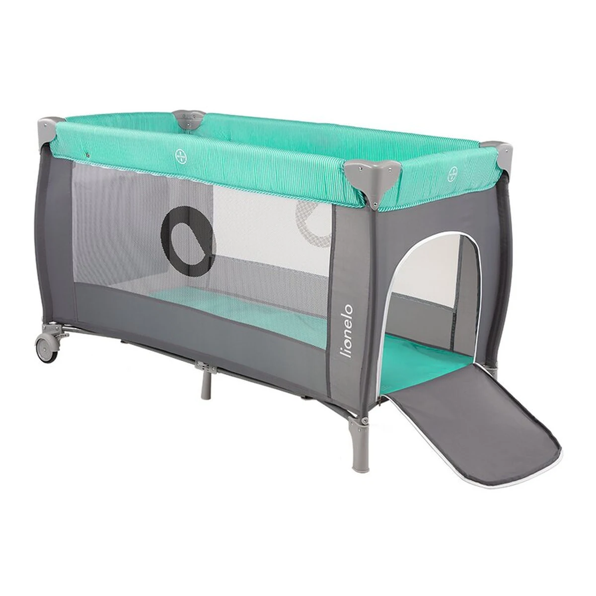 Patut pliant Lionelo Sven Plus Turqoise/Grey 120x60 cm [11]