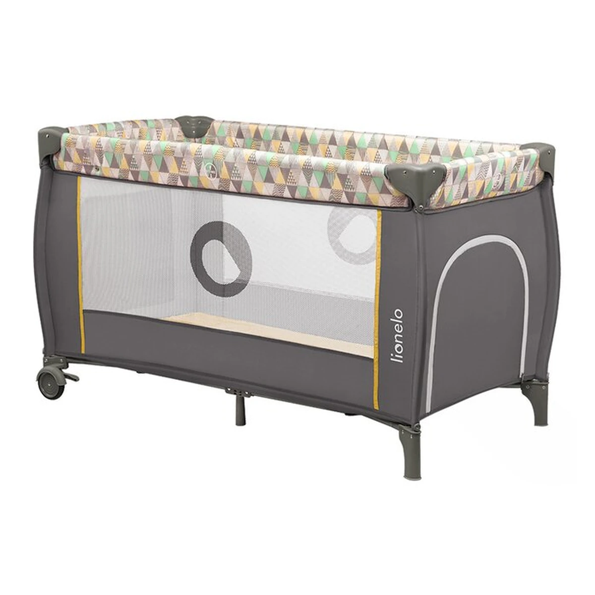 Patut pliant Lionelo Sven Plus Yellow Scandi 120x60 cm [11]