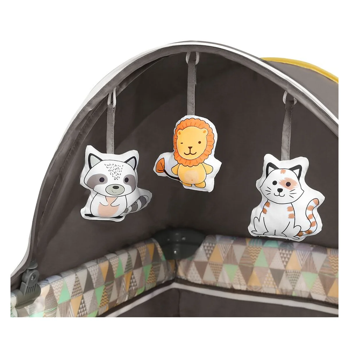 Patut pliant Lionelo Sven Plus Yellow Scandi 120x60 cm [20]