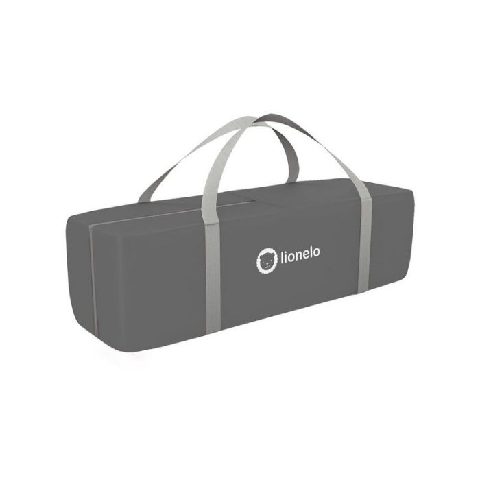 Lionelo - Patut pliant cu doua nivele Sven Plus, 120x60 cm, arcada jucarii, masuta de infasat, vibratii, melodii, conform cu standardele europeane de securitate EN716 si EN12221, Turcoaz/Gri [8]