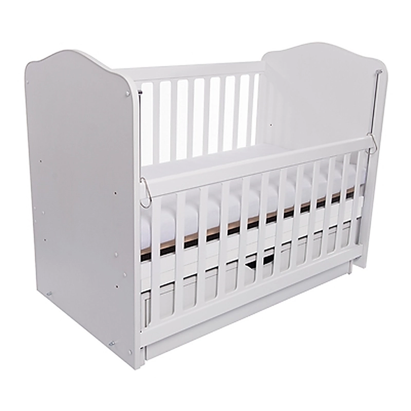 Patut VESSANTI Como, 120x60 cm, functie de balansoar, culisant, Alb [3]