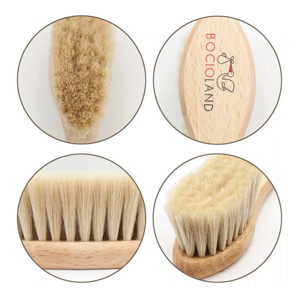 Perie de par, Din par natural de capra, Maro [2]