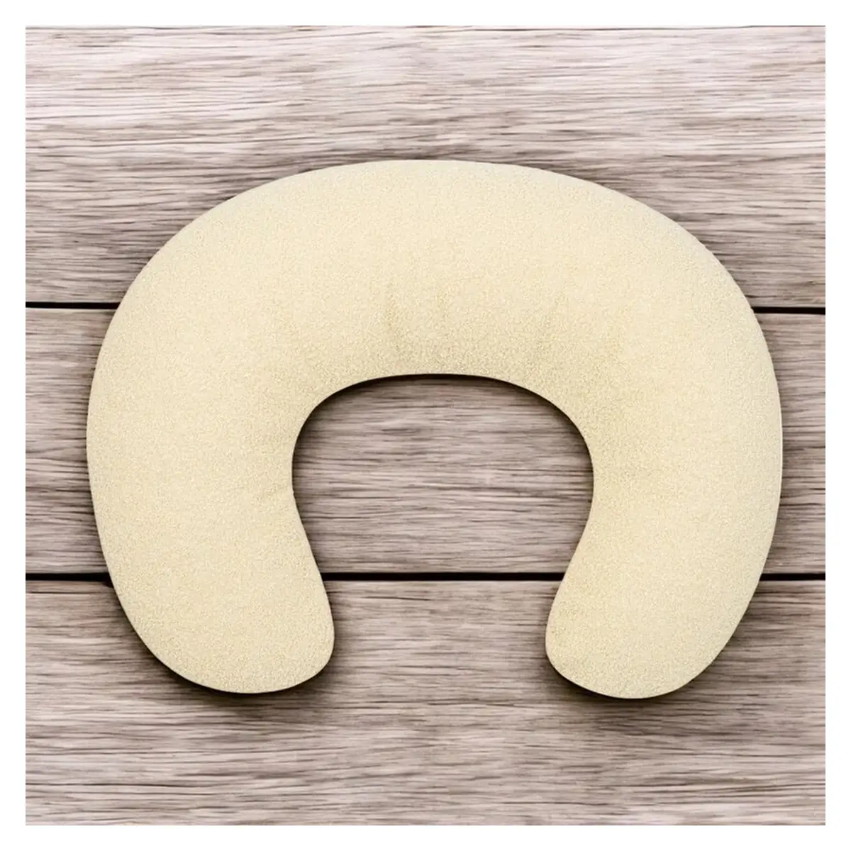 Perna alaptare, New Baby, Teddy, Bumbac+tesatura teddy, 100% antialergic, Husa detasabila, 60x45x18 cm, 0 luni+, Cream [2]