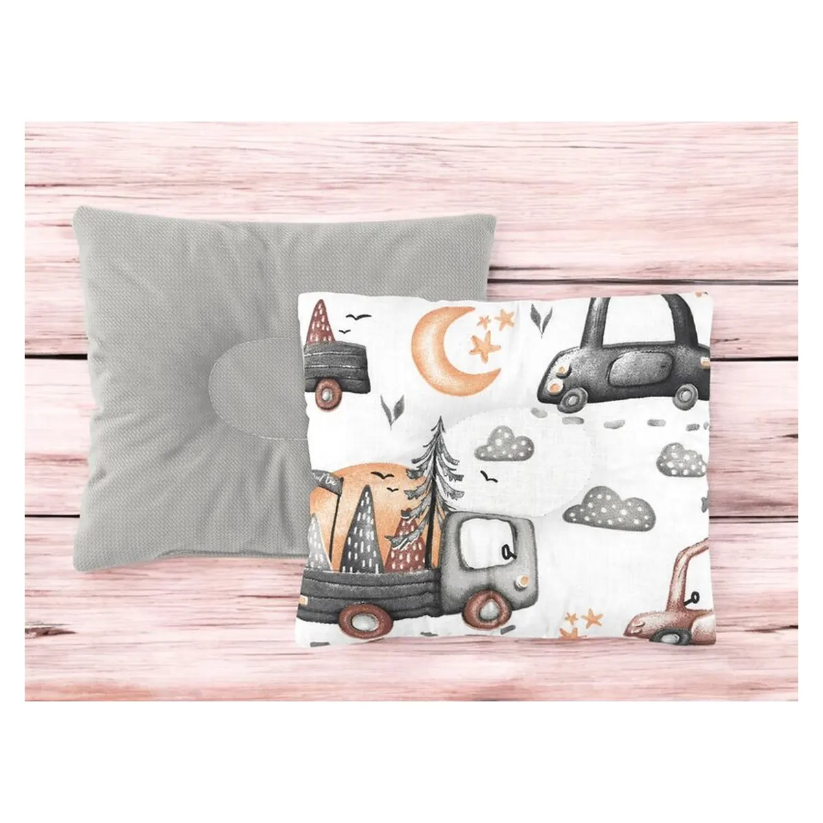 Perna bebelus, MimiNu, doua fete, functie anti-soc, 23x26 cm, Velvet Cars Grey [2]