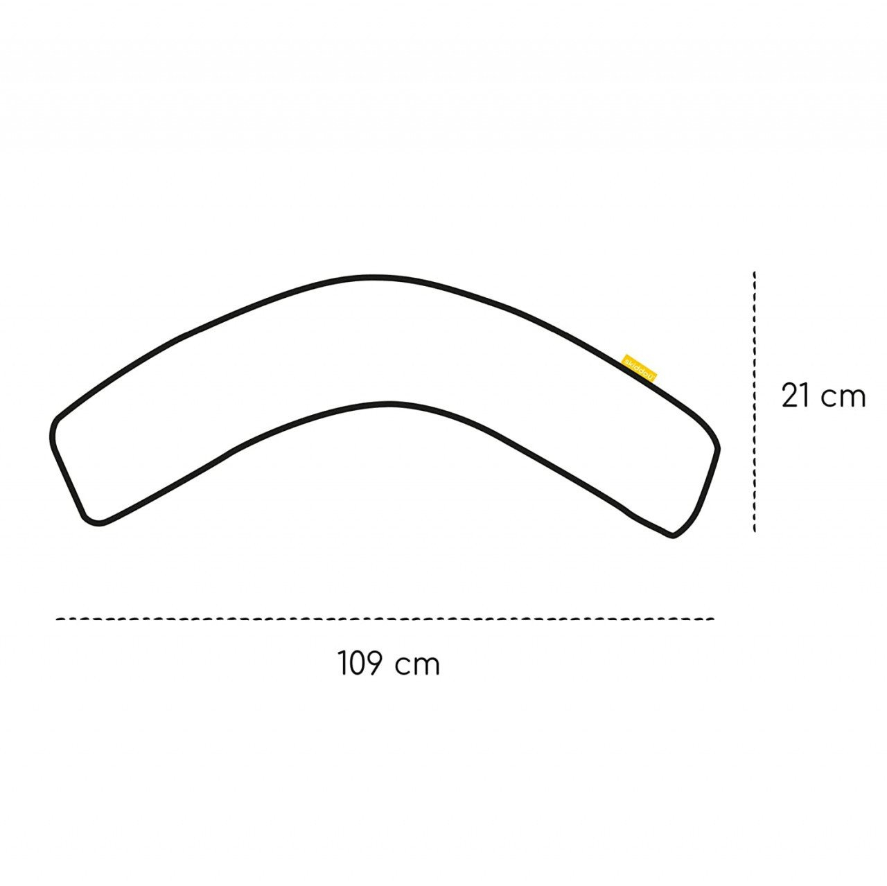 Perna pentru alaptat 2 in 1 Ammi+, Skiddou, Puff catcher, Alb, ‎109 x 48 x 20 cm [3]