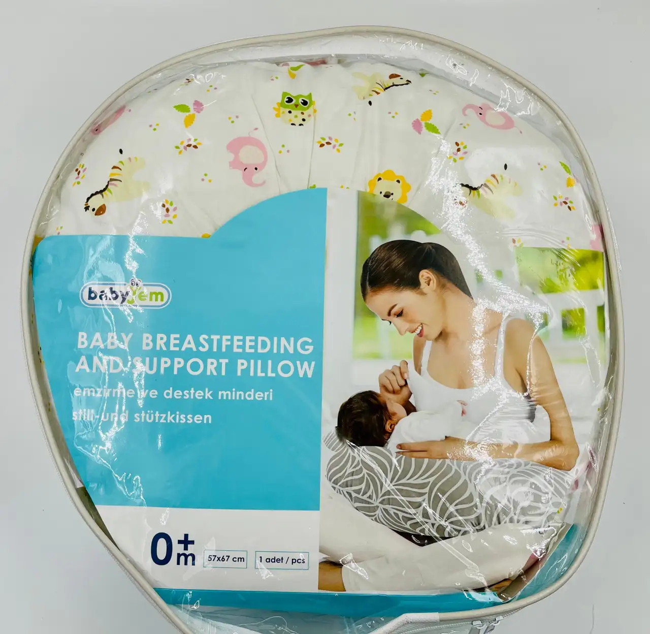 Perna pentru alaptat 2 in 1 Nursing Pillow Animals, BabyJem [4]