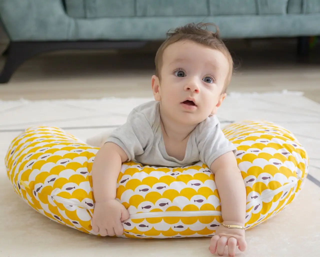 Perna pentru alaptat 2 in 1 Nursing Pillow, BabyJem [2]