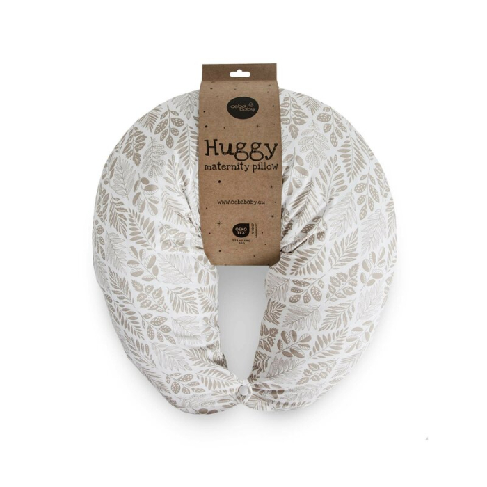 Perna pentru alaptat, Ceba Baby, Husa detasabila din bumbac, Cu puf siliconizat, 150x60x37 cm, Oeko-Tex Standard 100, [2]