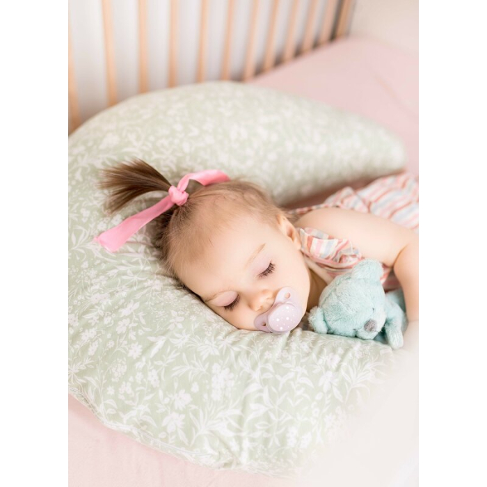 Perna pentru alaptat, Ceba Baby, Husa detasabila din bumbac, Cu puf siliconizat, 150x60x37 cm, Oeko-Tex Standard 100, [6]