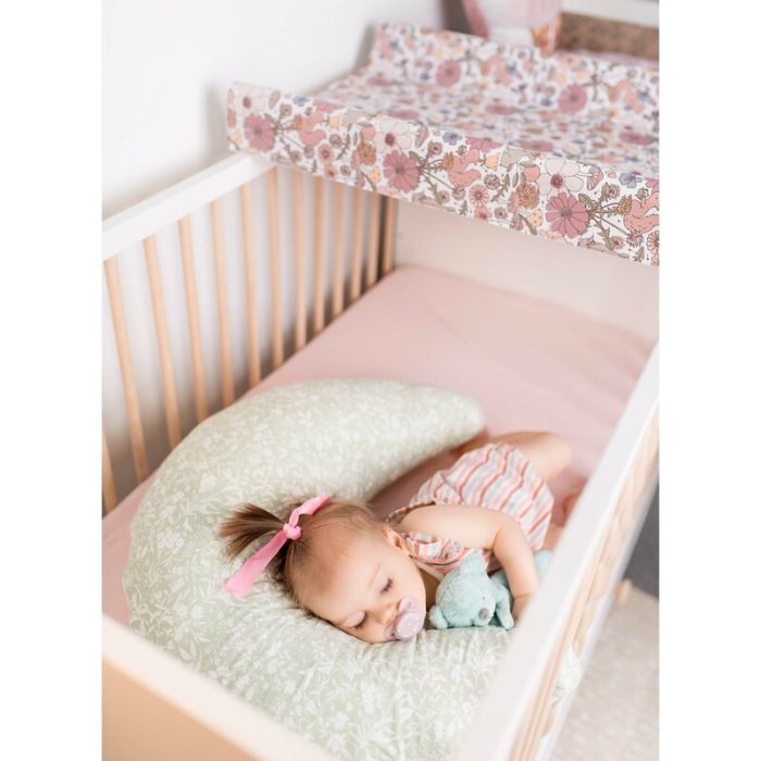 Perna pentru alaptat, Ceba Baby, Husa detasabila din bumbac, Cu puf siliconizat, 150x60x37 cm, Oeko-Tex Standard 100, [7]