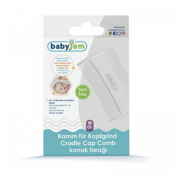 Pieptan bebelusi pentru cruste de lapte BabyJem Delicate [5]