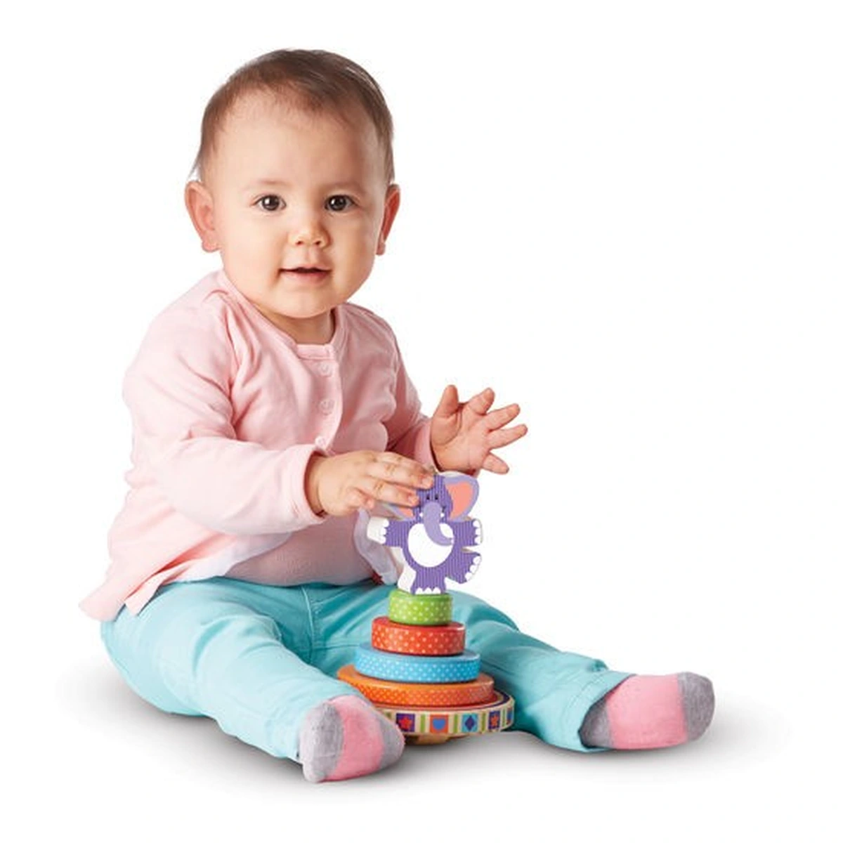 Piramida de stivuit Elefantel Melissa & Doug [2]