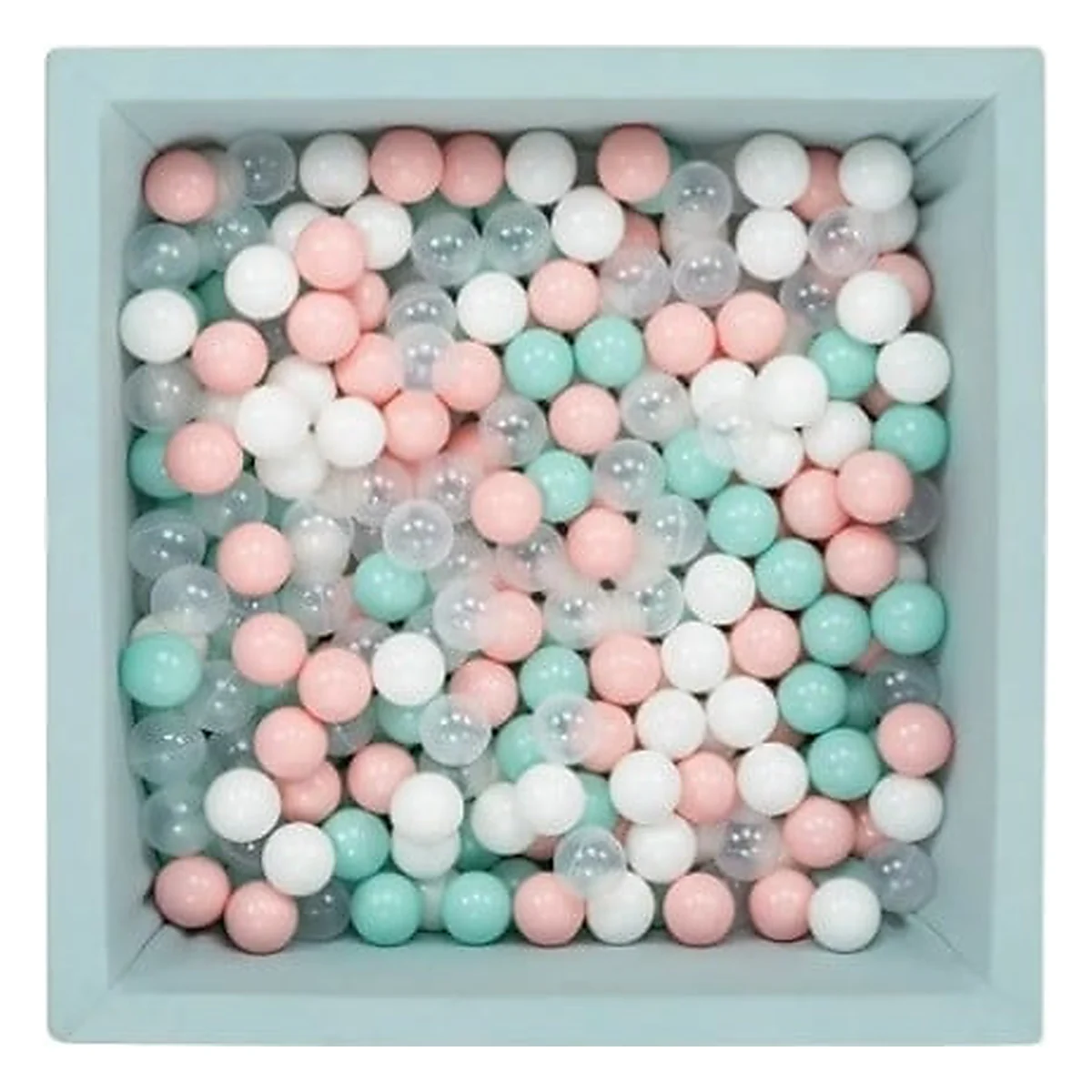 Piscina uscata cu bile MamaToyz, 90x90x30cm, 250 bile multicolore [2]