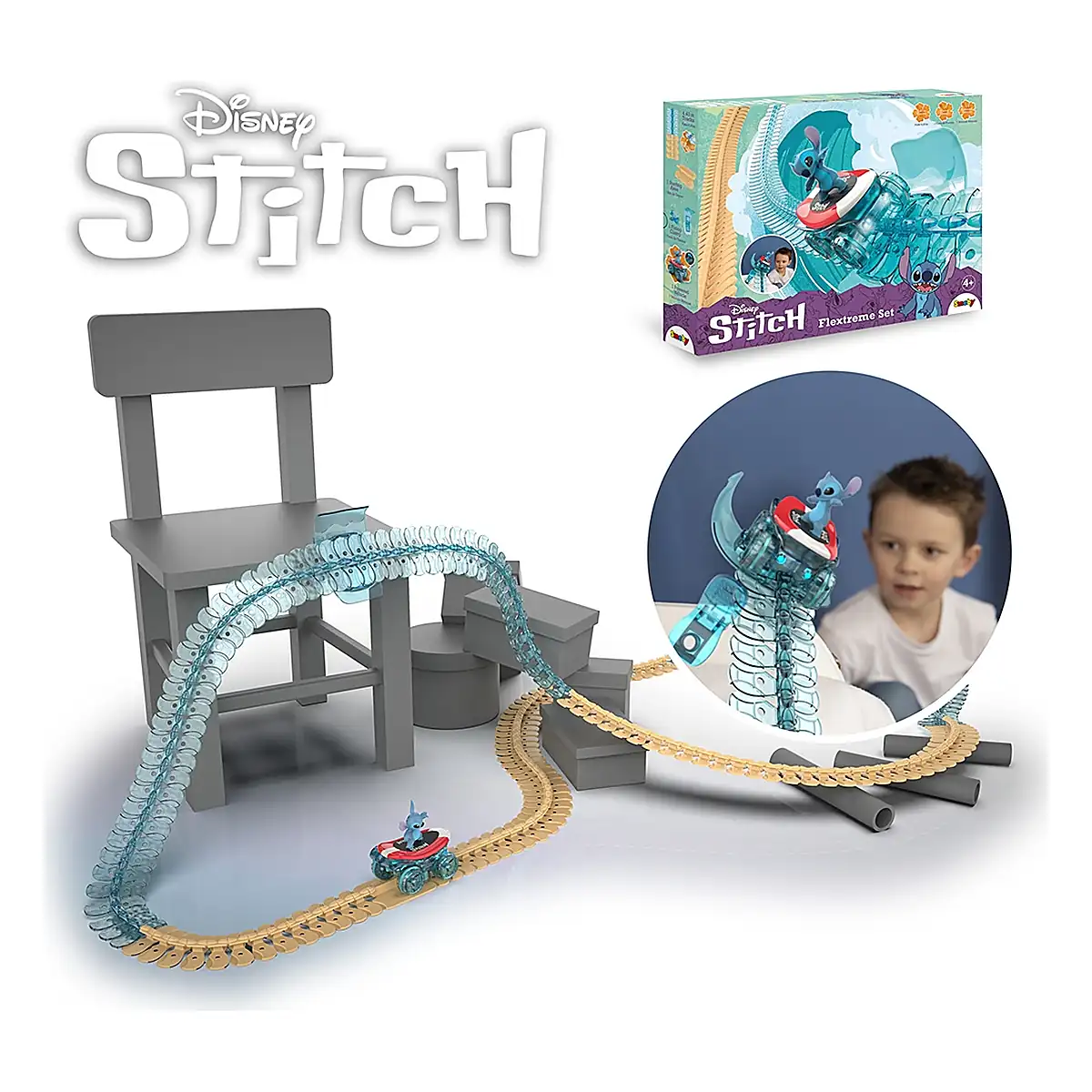 Pista Smoby Stitch FleXtreme Set circuit de curse 4 ani + [8]