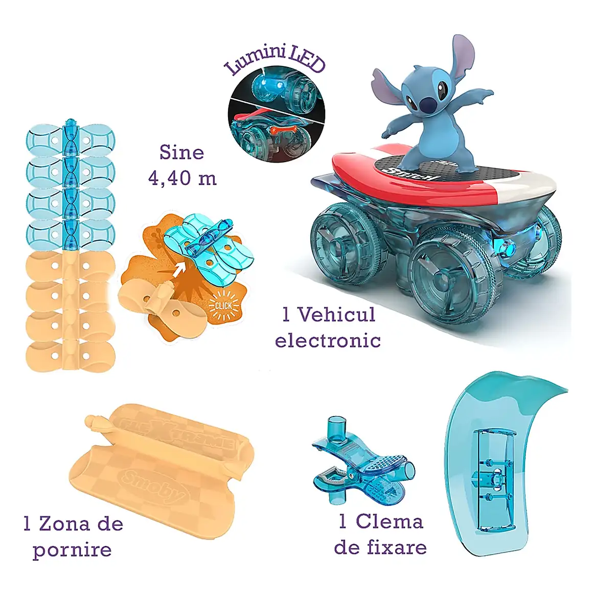 Pista Smoby Stitch FleXtreme Set circuit de curse 4 ani + [2]