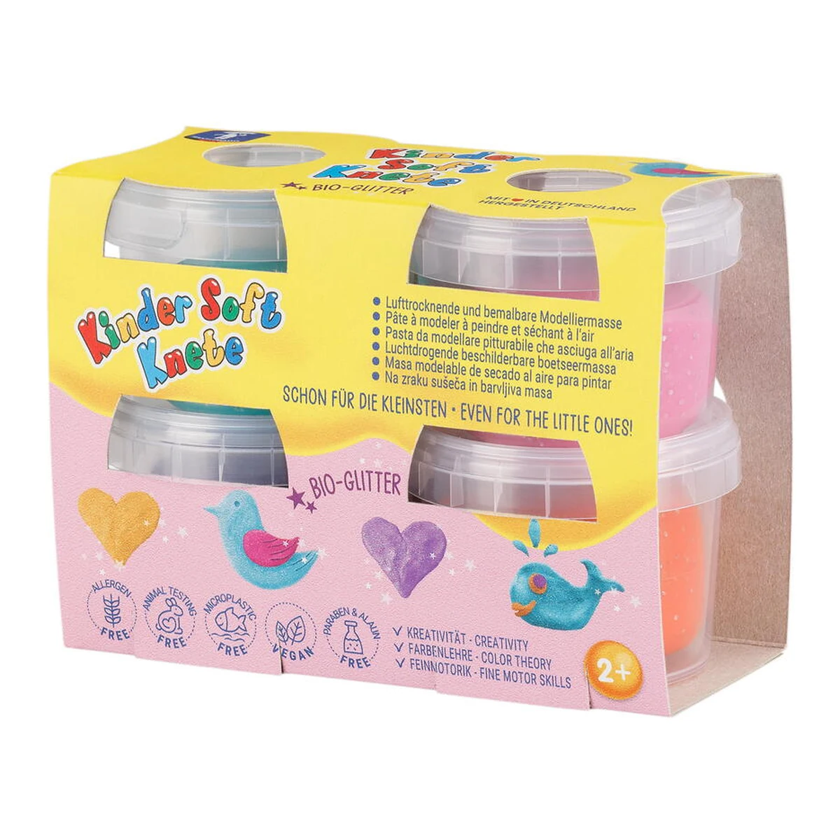 Plastilina FEUCHTMANN Kinder cu sclipici 2 ani+ [2]