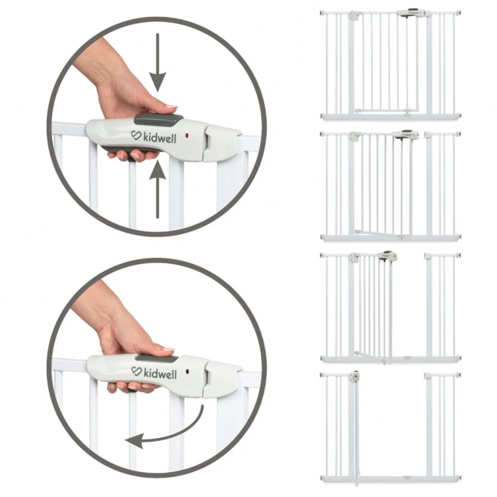 Poarta de siguranta 74-105 cm Kidwell Guarda - Alb [14]