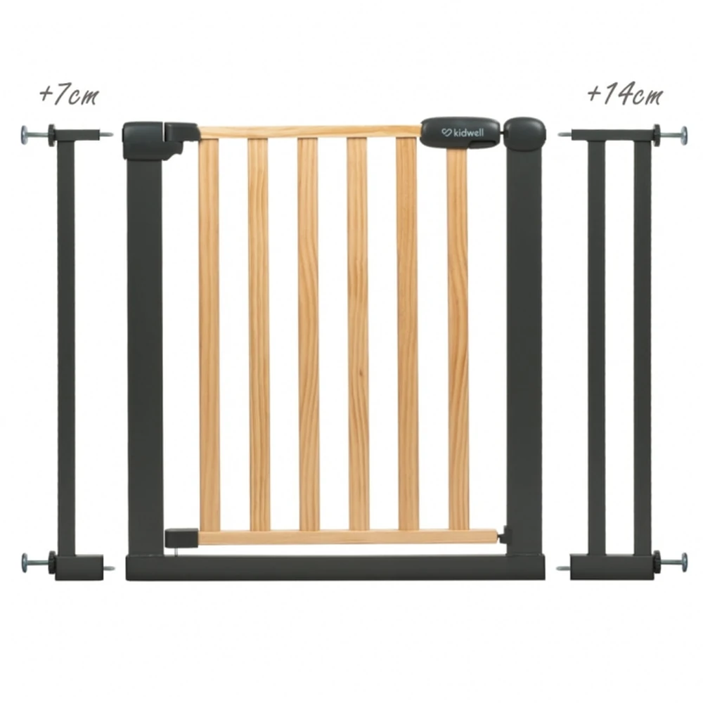 Poarta de siguranta 74-105 cm Kidwell Trasti - Negru [2]