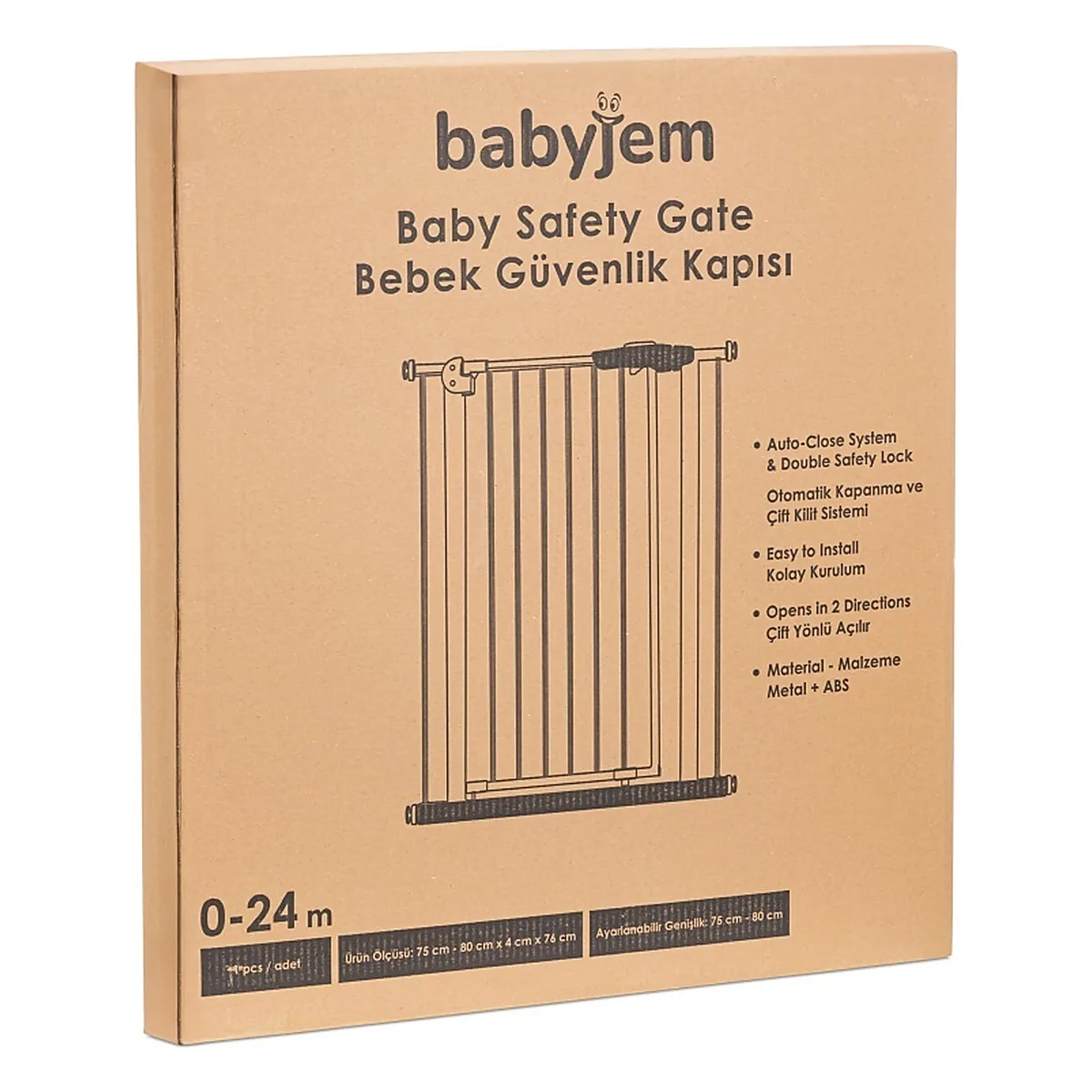 Poarta de siguranta, BabyJem, antracit 24 luni [3]