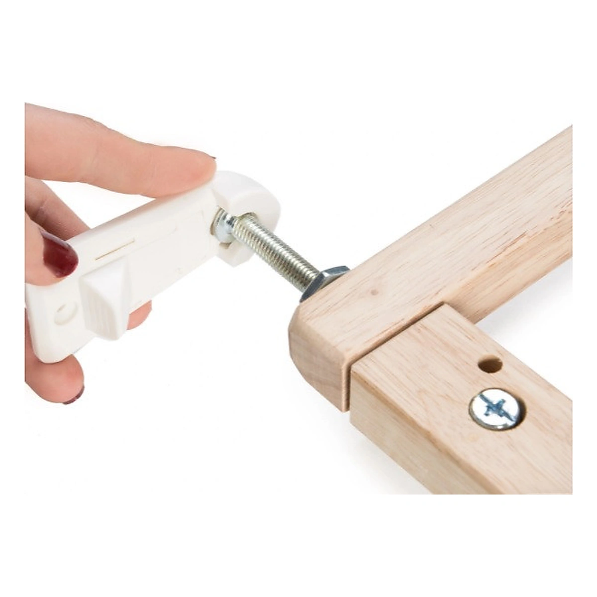 Poarta de siguranta extensibila din lemn de fag BabyJem [6]