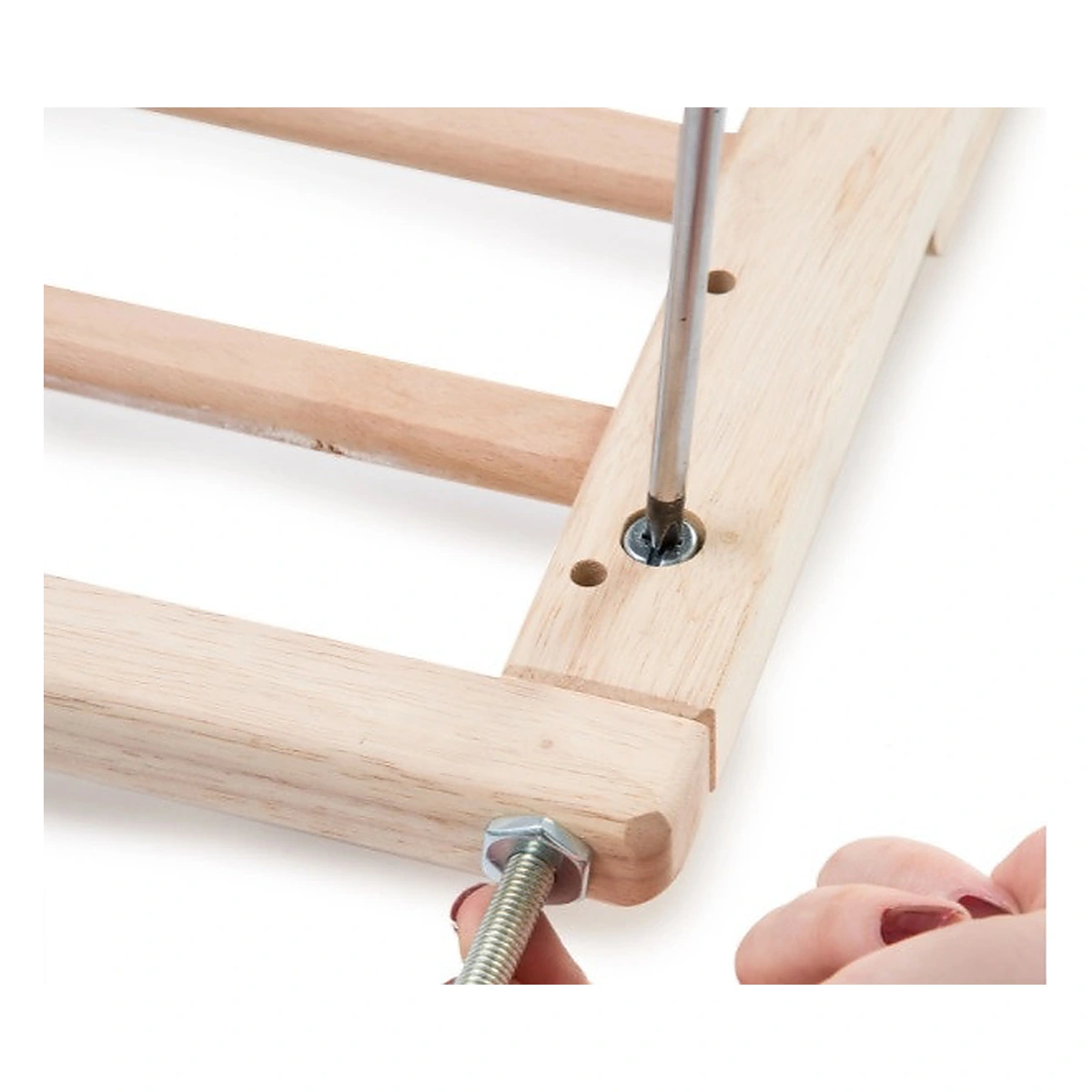 Poarta de siguranta extensibila din lemn de fag BabyJem [5]