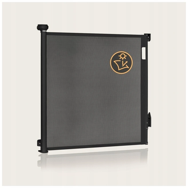 Poarta de siguranta, Lionelo, Thea, Cu suruburi, Textila, Retractabila, 80x140 cm, Negru [14]