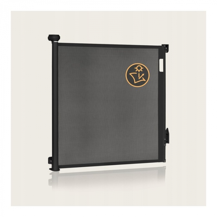 Poarta de siguranta, Lionelo, Thea, Cu suruburi, Textila, Retractabila, 80x140 cm, Negru [14]