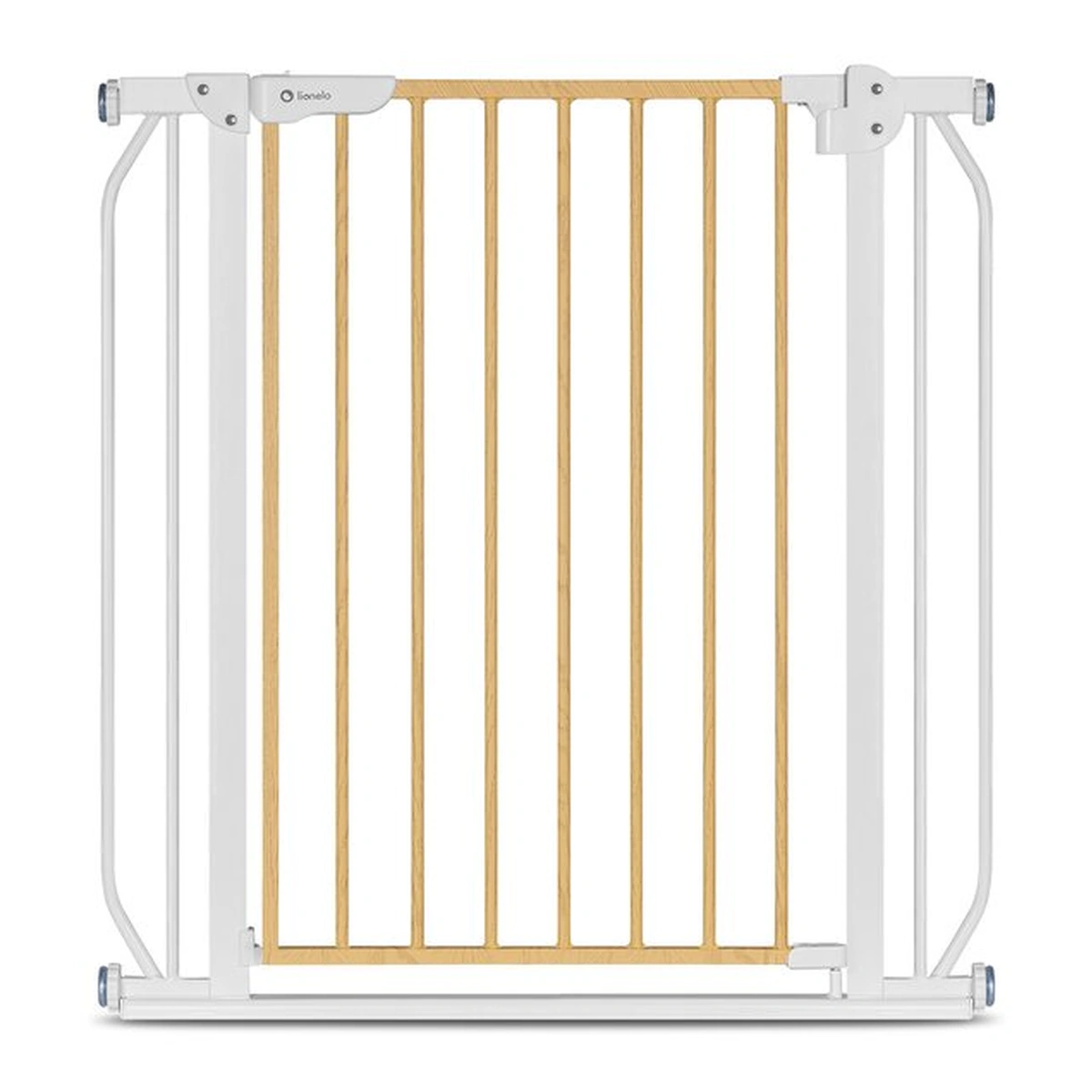 Poarta de siguranta prin presiune Truus Slim, 105 cm, Conform cu standardul europeane de securitate EN1930, Alb/Natur [3]