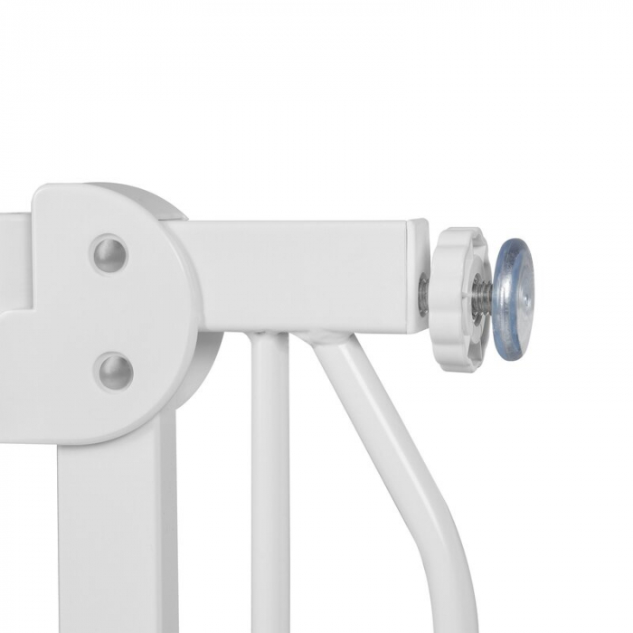 Poarta de siguranta prin presiune Truus Slim, 105 cm, Conform cu standardul europeane de securitate EN1930, Alb/Natur [8]