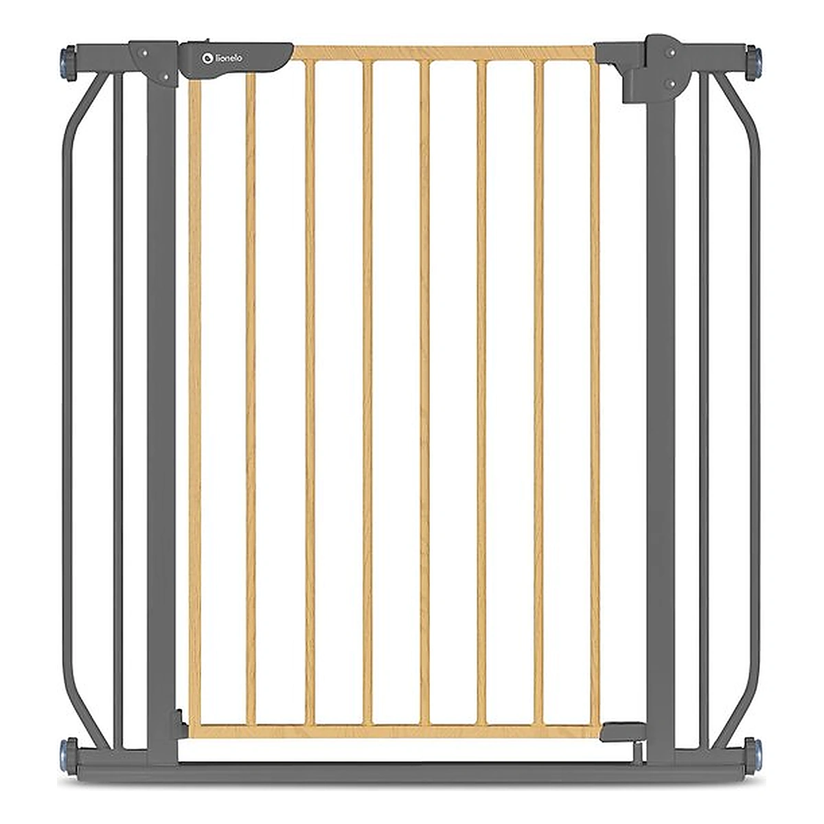 Poarta de siguranta prin presiune Truus Slim, 105 cm, Conform cu standardul europeane de securitate EN1930, Gri/Natur [3]