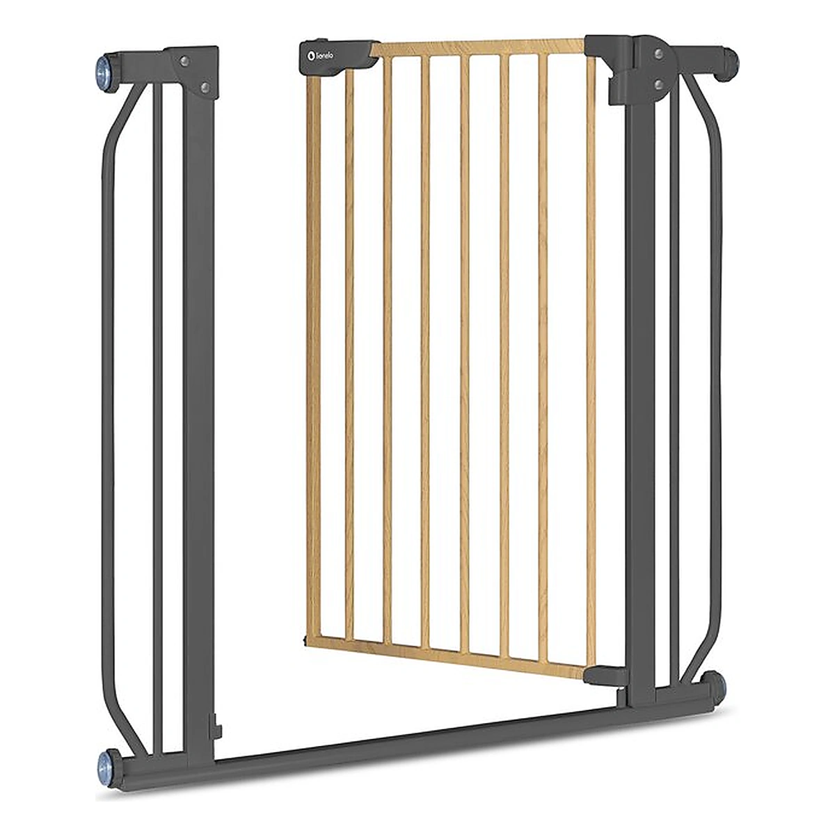 Poarta de siguranta prin presiune Truus Slim, 105 cm, Conform cu standardul europeane de securitate EN1930, Gri/Natur [7]