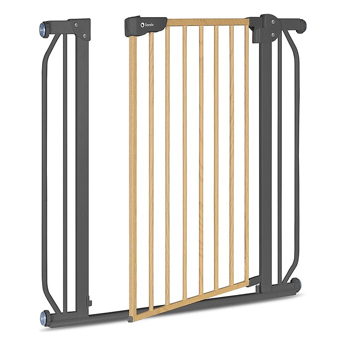 Poarta de siguranta prin presiune Truus Slim, 105 cm, Conform cu standardul europeane de securitate EN1930, Gri/Natur [5]