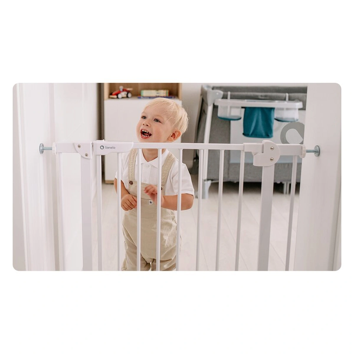 Poarta de siguranta prin presiune Truus Slim, 105 cm, Conform cu standardul europeane de securitate EN1930, Negru Onyx [9]