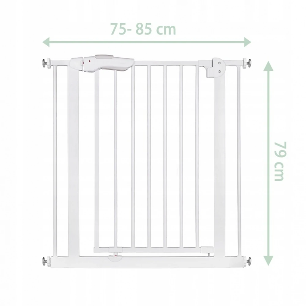 Poarta siguranta 75-85 cm Nukido - Alb [2]