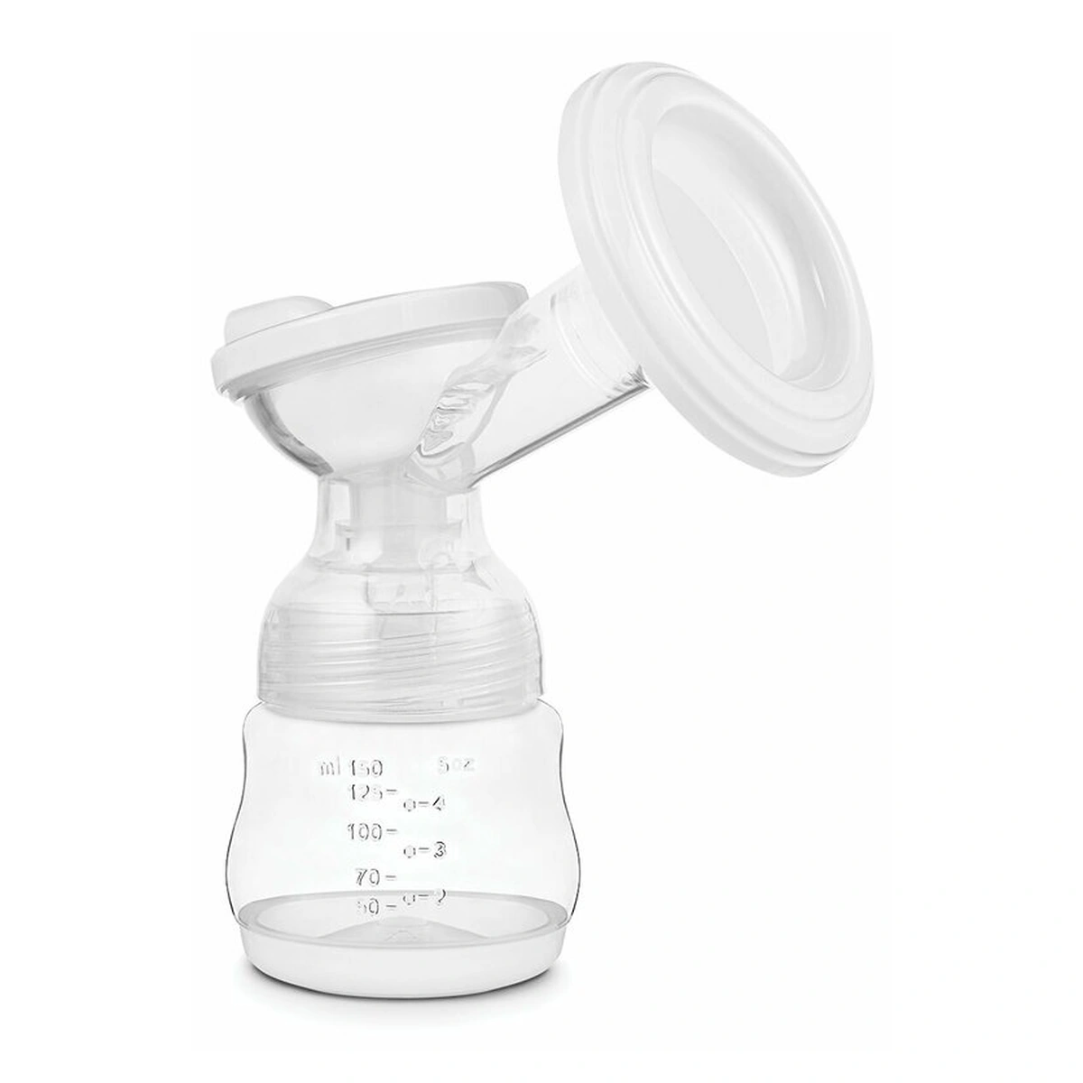 Pompa dubla de san, Lionelo, Electrica, 9 nivele de aspiratie, 5 moduri de masaj, Afisaj LED, Silentioasa, Include 2 recipiente de 150 ml si 2 pungi, cablu usb, Alb/gri [6]