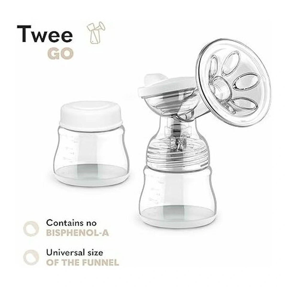 Pompa dubla de san, Lionelo, Electrica, 9 nivele de aspiratie, 5 moduri de masaj, Afisaj LED, Silentioasa, Include 2 recipiente de 150 ml si 2 pungi, cablu usb, Alb/gri [34]